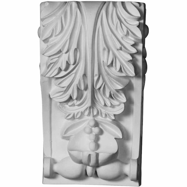 Ekena Millwork 4"W x 3 3/8"D x 7 1/8"H Leaf Corbel - COR04X03X07LE