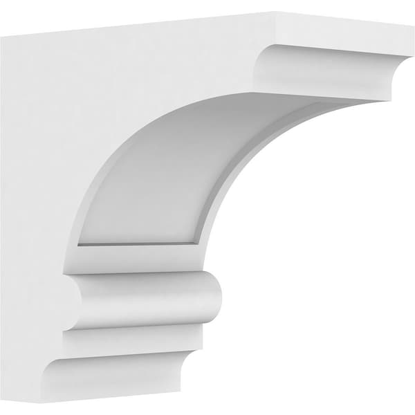 Ekena Millwork Standard Diane Architectural Grade PVC Corbel, 5"W x 10"D x 10"H - CORP05X10X10DIA