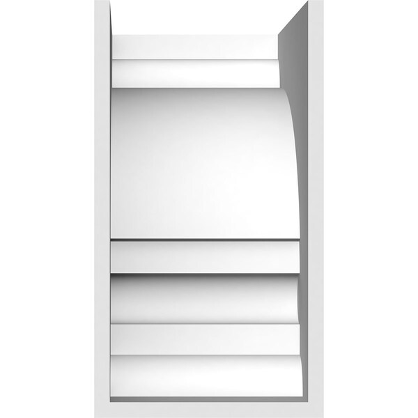 Ekena Millwork Standard Diane Architectural Grade PVC Corbel, 5"W x 10"D x 10"H - CORP05X10X10DIA