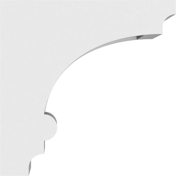 Ekena Millwork Standard Diane Architectural Grade PVC Corbel, 5"W x 10"D x 10"H - CORP05X10X10DIA