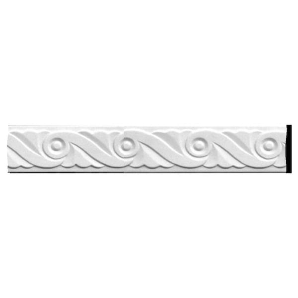Ekena Millwork SAMPLE - 2 1/8"H x 3/8"P x 12"L Marseille French Scroll Chair Rail Moulding - SAMPLE-MLD02X00MA