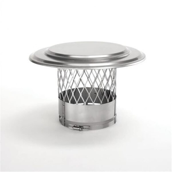 Home Saver 3 in. UltraPro Collarplate Rain Cap with 0.75 in. Mesh - 316 Alloy - 10440