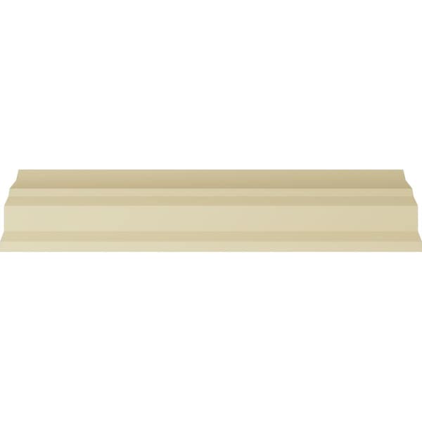 Ekena Millwork 7 1/4"H x 5"P x 8 5/8"F x 94 1/2"L, (2 3/4" Repeat), Nouveau with Bead Crown Moulding - MLD07X05X08NO