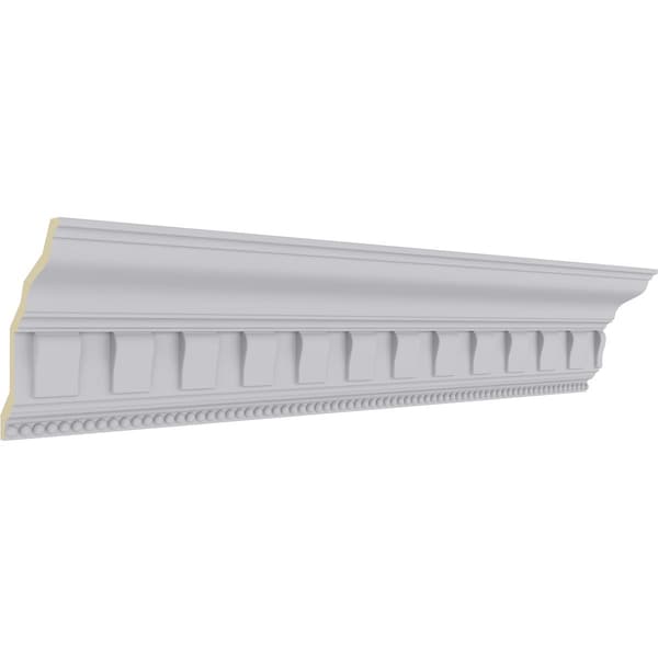 Ekena Millwork 7 1/4"H x 5"P x 8 5/8"F x 94 1/2"L, (2 3/4" Repeat), Nouveau with Bead Crown Moulding - MLD07X05X08NO