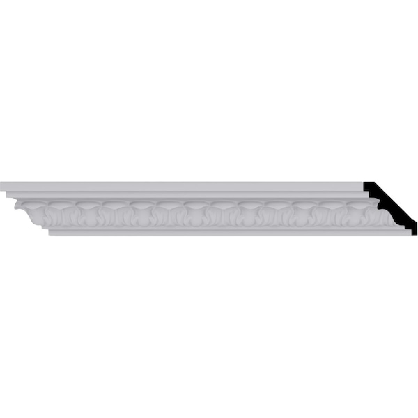 Ekena Millwork 2"H x 2"P x 2 3/4"F x 94 1/2"L Whitman Small Crown Moulding - MLD02X02X03WH
