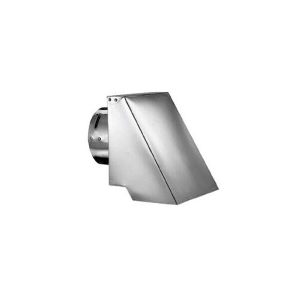 Blueprints 3 in. PelletVent Pro Square Horizontal Cap, Stainless Steel - BL2086595