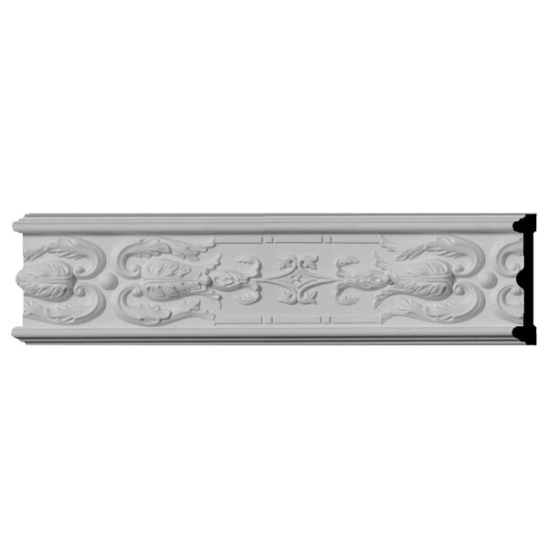Ekena Millwork Chair Rail, High Density Urethane, 96 in L, 4-3/4 in H - CHA04X00LI