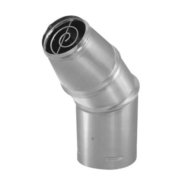 Blueprints 4 in. PelletVent Pro Horizontal Round Cap, Stainless Steel - BL1702938