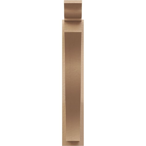 Ekena Millwork 5 1/2-in W x 26-in D x 32-in H Funston Trad Rough Cedar Woodgrain TimberThane Outlooker, Primed Tan - OUTUR055X26X32FST04RCPR