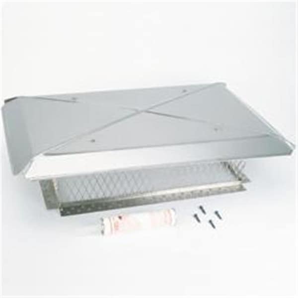 Integra Miltex Gelco 13250 17 Inch  x 58 Inch  Model E Gelco Stainless Steel Multi-flue Chimney Top  8 Inch  High 3/4 Inch  Mesh - 13250