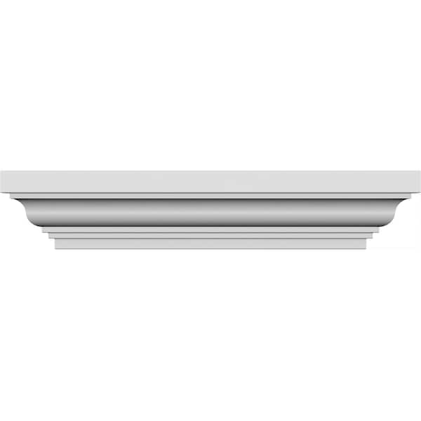 Ekena Millwork 78" Bottom Width x 84" Top Width x 4 1/2"H x 1/2"P Classic Crosshead - CRH04X78ST-1