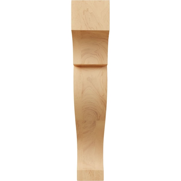 Ekena Millwork 2 1/2"W x 8"D x 14"H Large Rockport Wood Corbel, Red Oak - CORW03X08X14RKRO