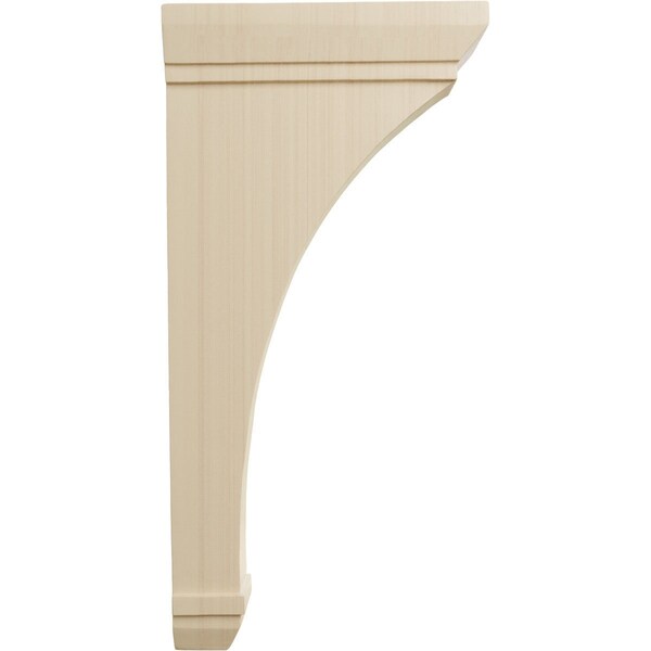 Ekena Millwork 2 1/4"W x 7"D x 14"H Stockport Bracket, Rubberwood - BKT02X07X14STRW