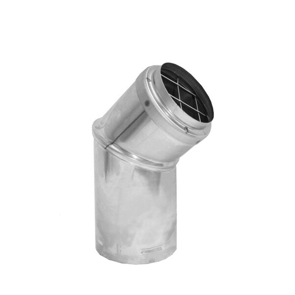Keen 4 x 5 in. Dia. Pellet Horizontal Stove Pipe Cap  Stainless Steel, 2PK - KE152614
