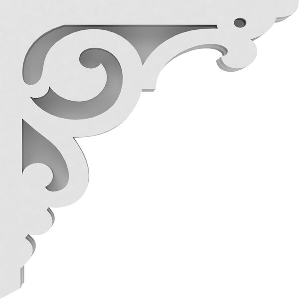 Ekena Millwork Hurley Architectural Grade PVC Corbel, 1 7/8"W X 8"D X 8"H - CORP01X08X08HU