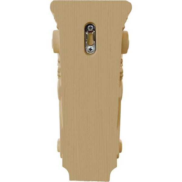 Ekena Millwork 4 1/2"W x 2 3/4"D x 10"H Small Farmingdale Acanthus Pilaster Corbel, Alder - COR04X02X10FRAL