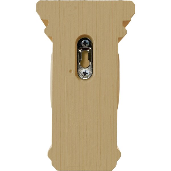 Ekena Millwork 3 1/2"W x 3 3/4"D x 6"H Mini Woodruff Wood Corbel, Alder - CORW03X03X06WFAL