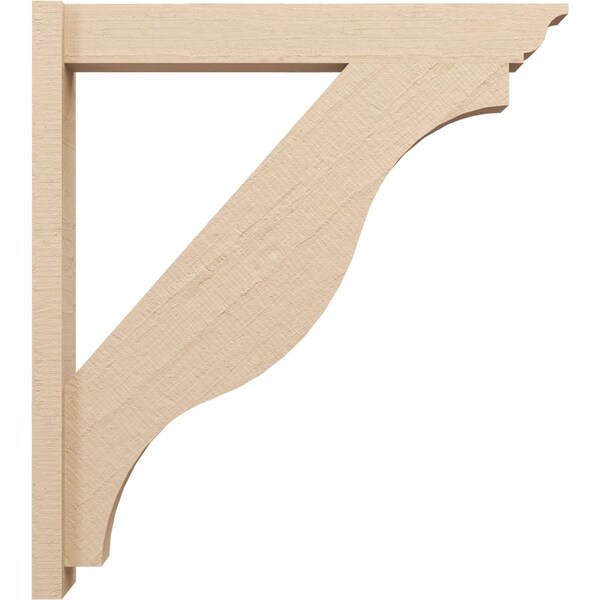 Ekena Millwork 6-in W x 36-in D x 40-in H Funston Trad Rough Cedar Woodgrain TimberThane Outlooker, Primed Tan - OUTUR060X36X40FST04RCPR