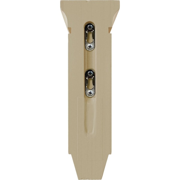 Ekena Millwork 3 3/8"W x 6 3/4"D x 10"H Small Lucan Wood Corbel, Rubberwood - CORW03X07X10LURW