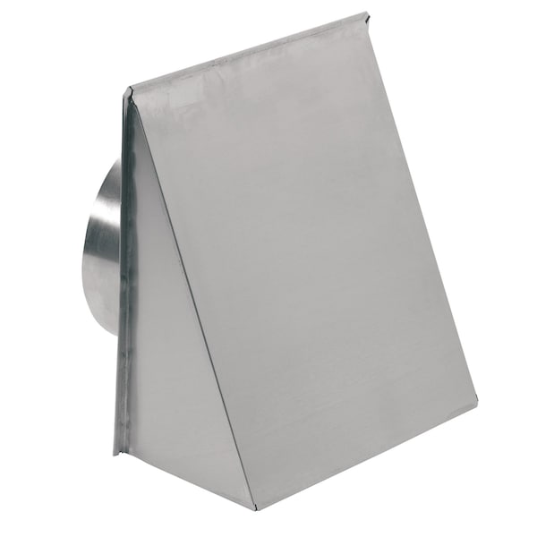 Almo 8-in. Round Duct Aluminum Wall Cap for Vent Hood - Natural Finish - 643