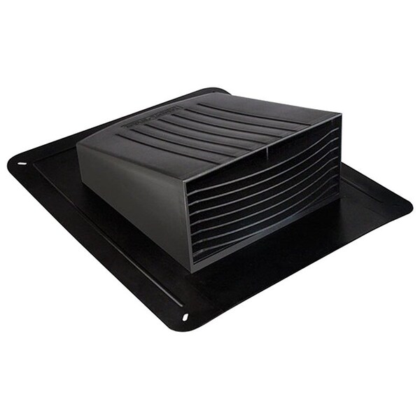 Dundas Jafine Roof Exhaust Cap, 4 in Duct, Co-Polymer, Black - RL4PZW