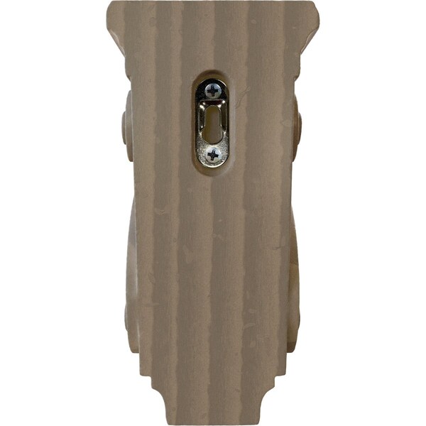 Ekena Millwork 3 1/2"W x 3"D x 7"H Small Traditional Corbel, Walnut - CORW03X03X07TRWA