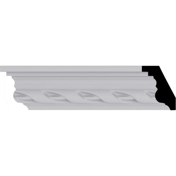 Ekena Millwork 2 1/8"H x 1 5/8"P x 2 5/8"F x 94 1/2"L Valeriano Crown Moulding - MLD02X01X02VA