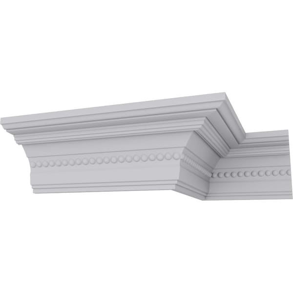 Ekena Millwork 4"H x 3 3/4"P x 5 3/8"F x 94 1/2"L, (5/8" Repeat), Valeriano Crown Moulding - MLD04X03X05VA