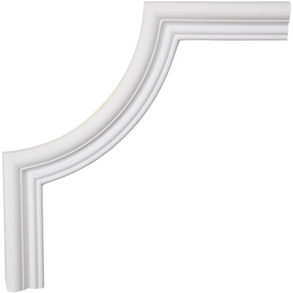 Ekena Millwork Panel Moulding Corner, Urethane, 12 in H, 12 in W, Factory Primed - PML12X12SW