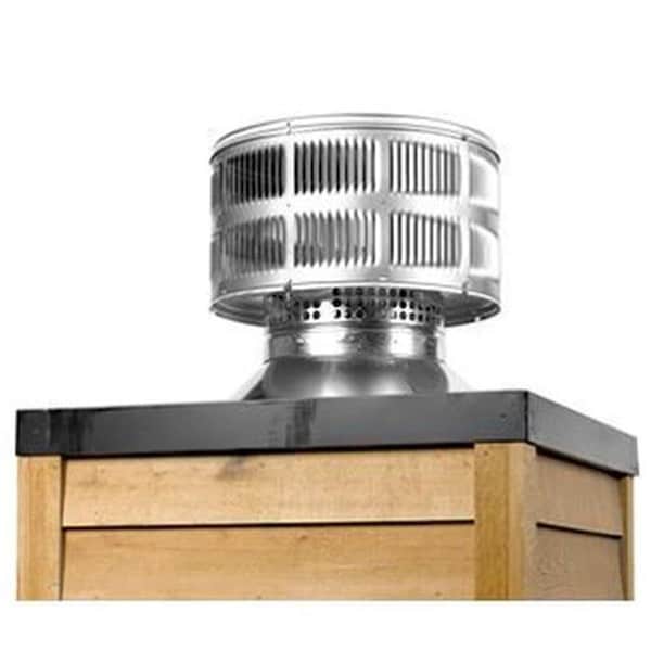 Vecindario Round Termination Firplace Cap with Storm Collar - VE1719651