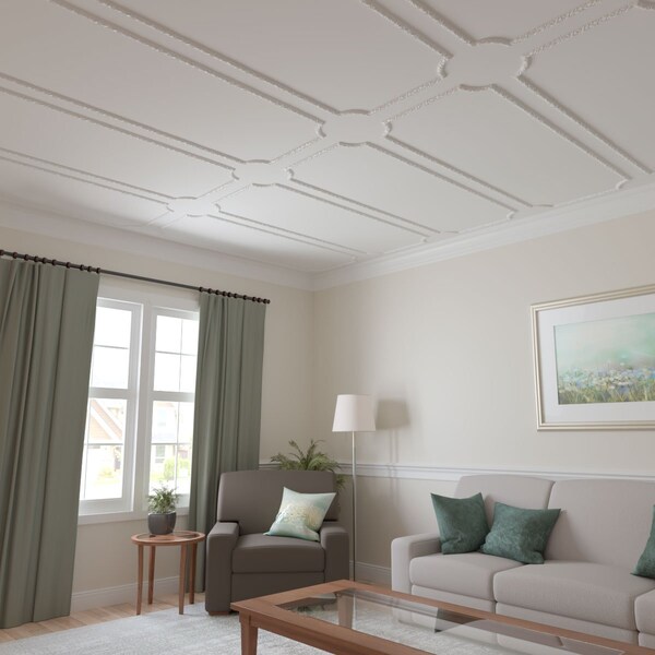 Ekena Millwork 28-in. W x 72-in. H Dublin Panel Moulding Kit Single Panel - PMLKDU28X72A