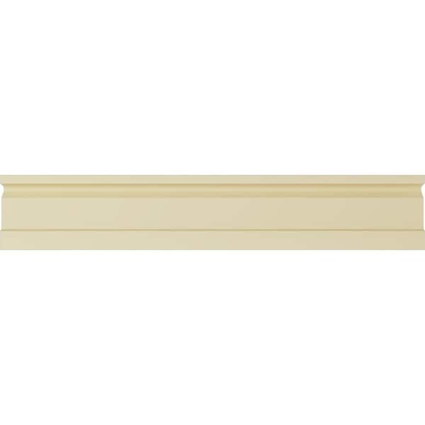 Ekena Millwork Chair Rail Moulding, Polyurethane, 94-1/2 in L, 6-1/4 in H, Factory Primed - MLD06X02FE