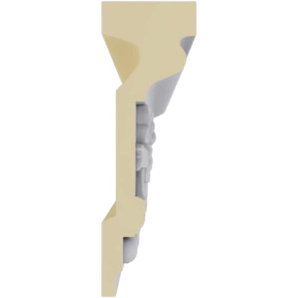 Ekena Millwork Chair Rail Moulding, Polyurethane, 94-1/2 in L, 6-1/4 in H, Factory Primed - MLD06X02FE