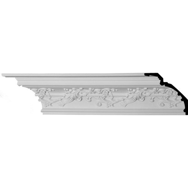 Ekena Millwork SAMPLE - 6 1/4"H x 6 1/4"P x 8 7/8"F x 12"L Hampton Crown Moulding - SAMPLE-MLD06X06X09HM