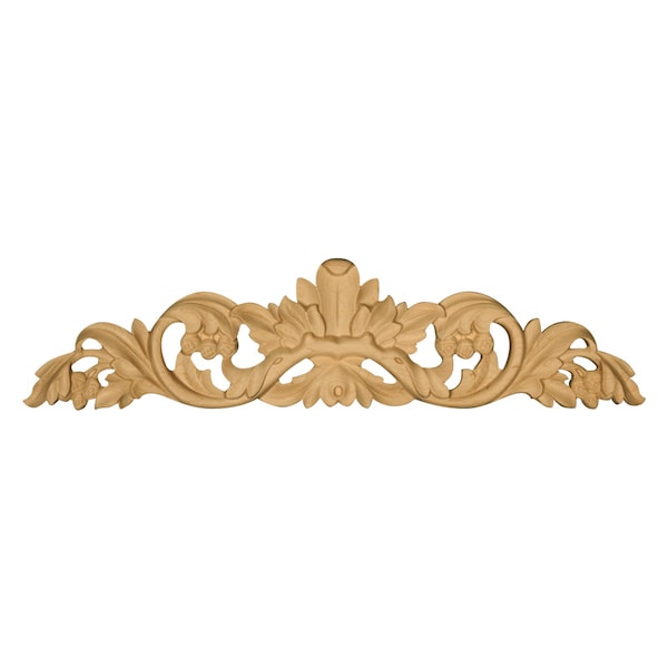 Osborne Wood Products 5 x 24 x 3/4 Medium Acorn Center in Rubberwood (paintgrade) - 891763RW