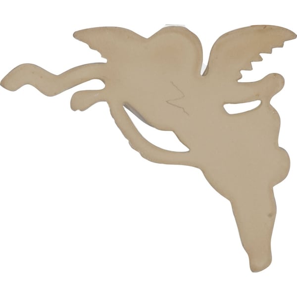 Ekena Millwork 5 1/8"W x 6 5/8"H x 1 1/8"P Angel Onlay, Left - ONL05X06X01AN-L