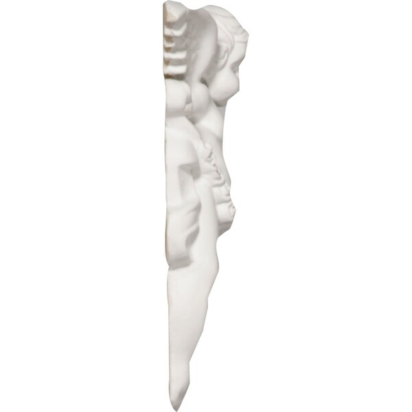 Ekena Millwork 5 1/8"W x 6 5/8"H x 1 1/8"P Angel Onlay, Left - ONL05X06X01AN-L