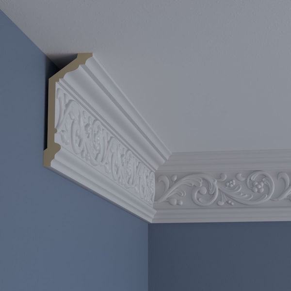 Ekena Millwork 5 7/8"H x 2 1/2"P x 6 3/8"F x 94 1/2"L Kent Crown Moulding - MLD05X02X06KE