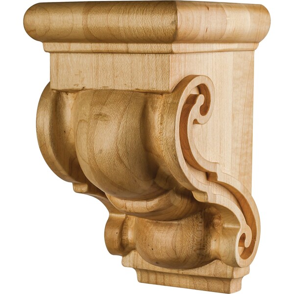 Hardware Resources 3-1/16" Wx3-1/16"Dx5"H Cherry Scrolled Corbel - CORF-5-CH