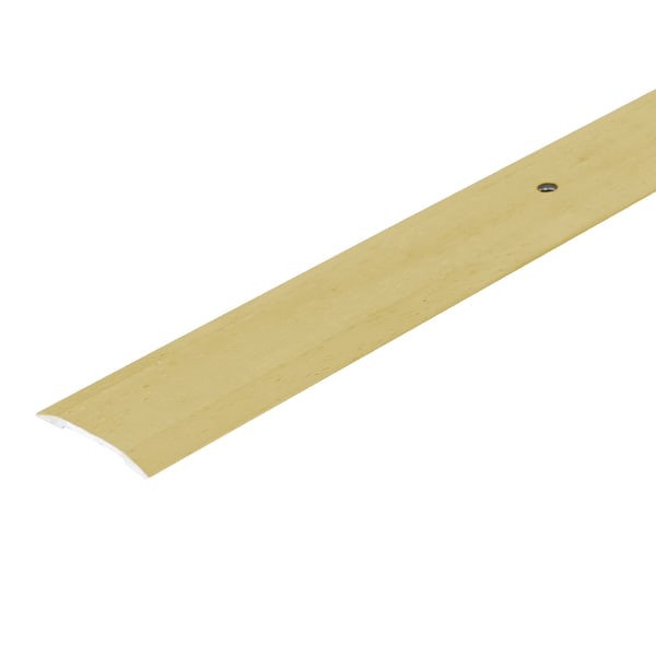 M-D Building Products Aluminum, Satin Brass, 144 in L, 1.25 in W - 06999