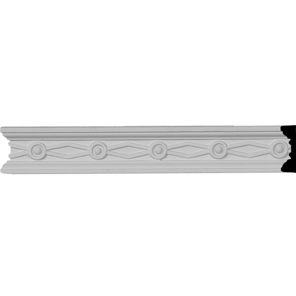 Ekena Millwork Chair Rail, High Density Urethane, 96 in L, 1-1/2 in H - CHA01X00FE