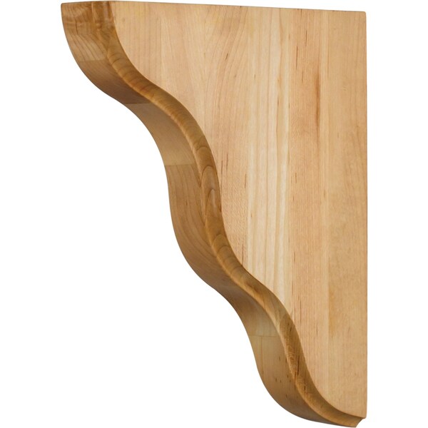 Hardware Resources 1-3/4" Wx7-1/2"Dx9-1/2"H Maple Smooth Contour Corbel - CORSM-1MP