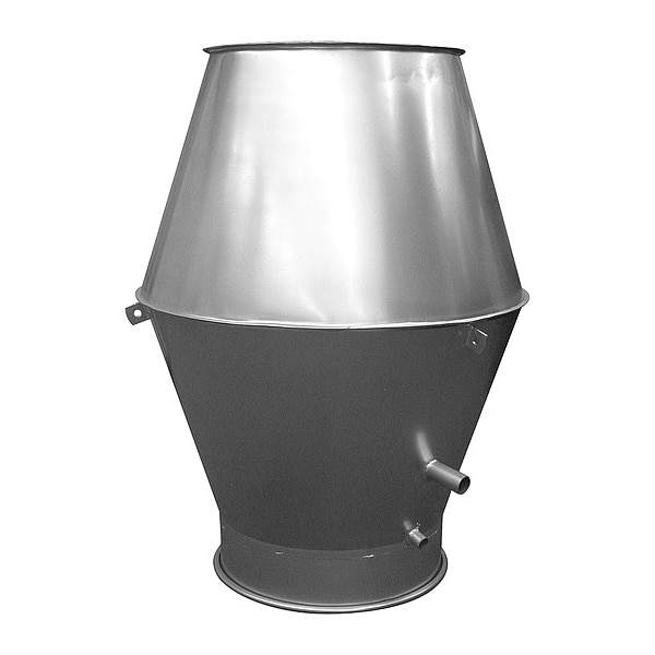 Nordfab 12" x 20" Round Jet Cap, 22 ga. - 8010004593