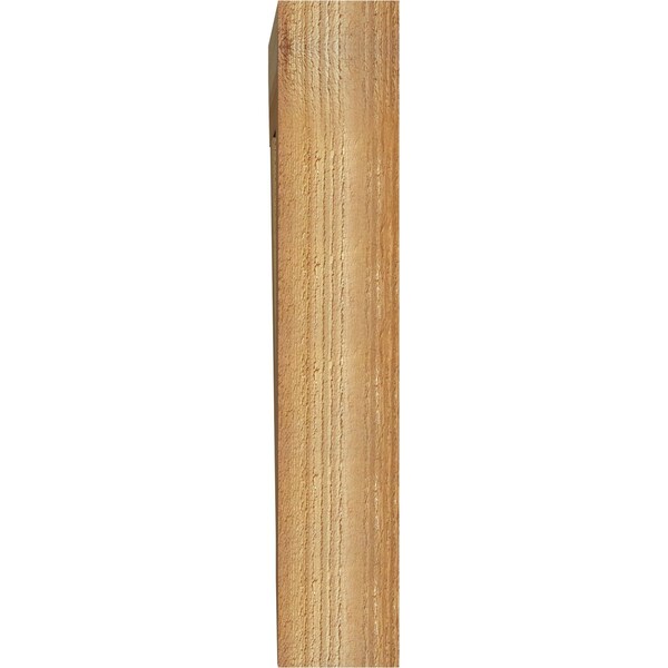 Ekena Millwork Thorton Slat Rough Sawn Bracket, Western Red Cedar, 4"W x 18"D x 22"H - BKT04X18X22THR06RWR