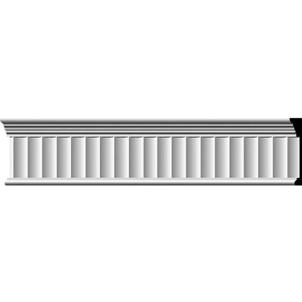 Ekena Millwork SAMPLE - 7 3/4"H x 1"P x 12"L Elsinor Fluted Frieze Moulding - SAMPLE-MLD07X01EL