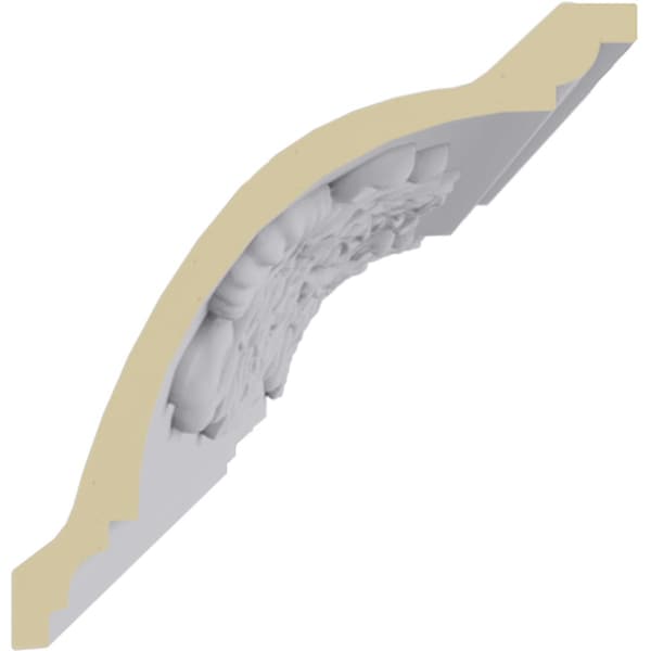 Ekena Millwork 3 7/8"H x 3 3/4"P x 5 3/8"F x 94 1/2"L, (12" Repeat), Medway Crown Moulding - MLD04X04X05ME