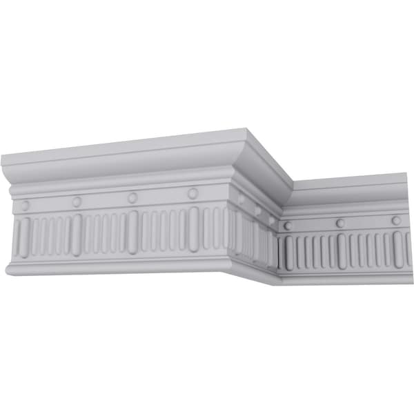 Ekena Millwork 4 3/4"H x 1 3/8"P x 94 1/2"L Seville Bead & Barrel Chair Rail - MLD04X01SE
