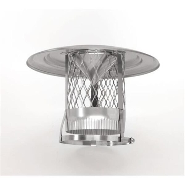 Home Saver 5 In. Inverted Cone Cap With 0.75 In. Mesh - 304 Alloy - 14510