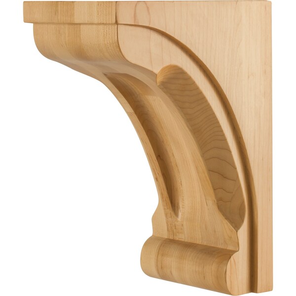 Hardware Resources 5" Wx7"Dx10"H Alder Scooped Corbel - COR41-2-ALD