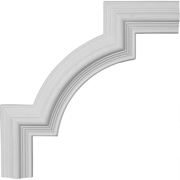 Ekena Millwork 15 1/8"W x 15 1/8"H, Bedford Panel Moulding Corner (matches moulding PML02X01BE) - PML15X15BE